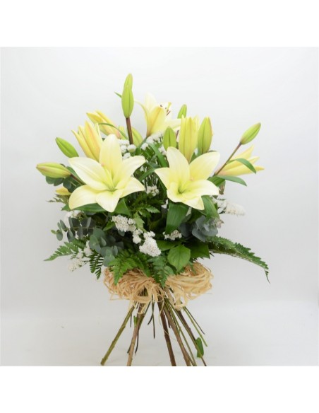 RAMO LILIUM BLANCO/STATICE