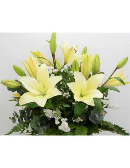 RAMO LILIUM BLANCO/STATICE
