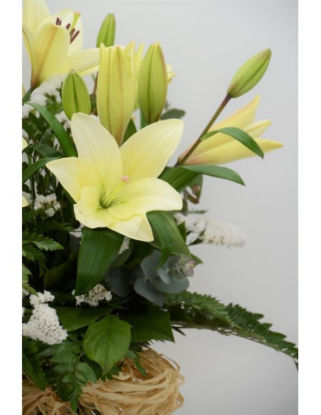 RAMO LILIUM BLANCO/STATICE