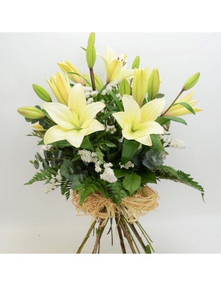 RAMO LILIUM BLANCO/STATICE