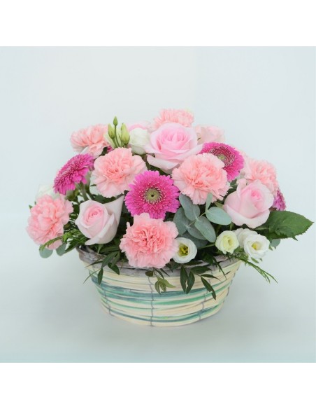 CESTA FLORES ROMÁNTICA