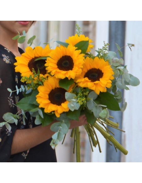 ramo de girasoles para regalar