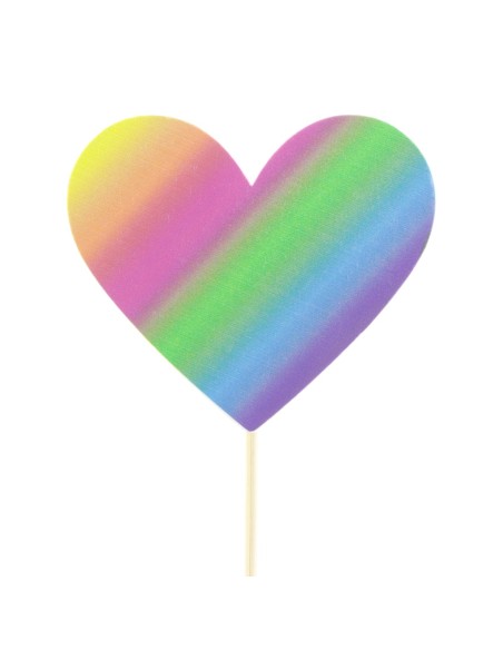 PICK CORAZON  arcoiris