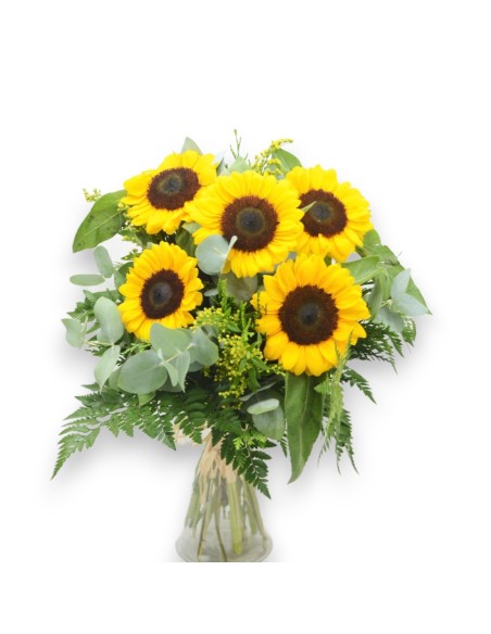 ramo de girasoles para regalar