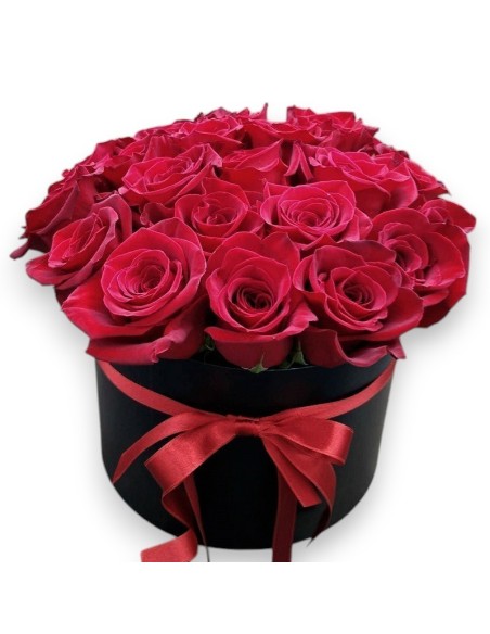 Caja bombonera con rosas rojas