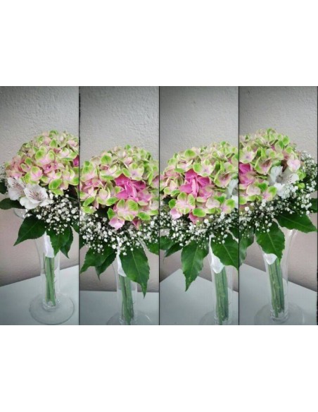 BOUQUET HORTENSIA ROSA