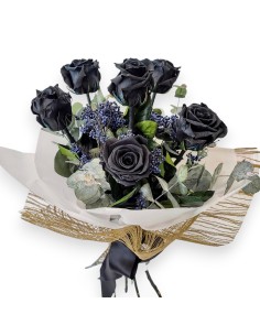 Comprar ramo de rosas negras preservadas. Rosas eternas. Envio 24h