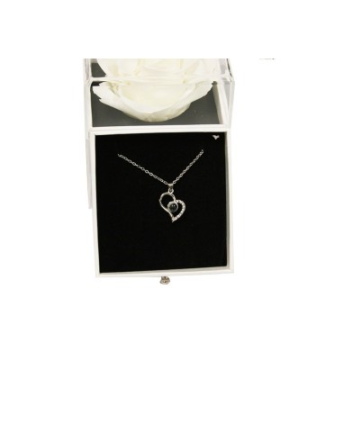 Comprar rosas blancas y joyas con envío a domicilio en 24h.