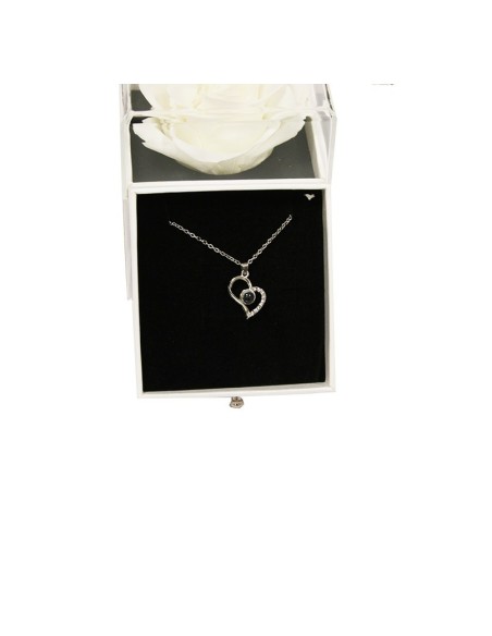 Comprar rosas blancas y joyas con envío a domicilio en 24h.
