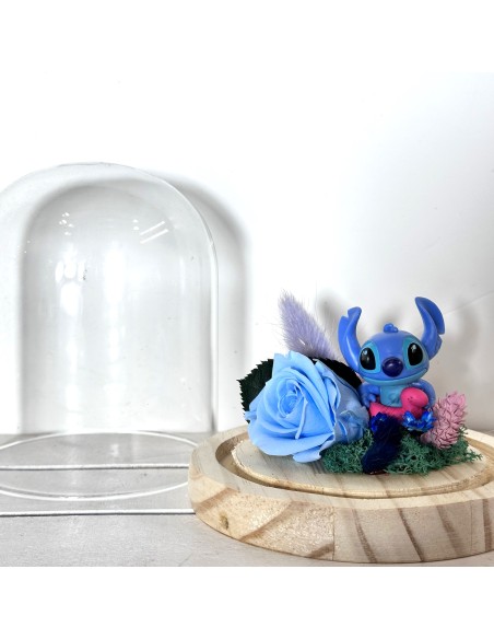 Cúpula Stitch con Rosa Preservada