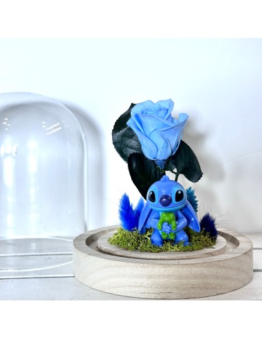 Cúpula Stitch con Rosa Preservada
