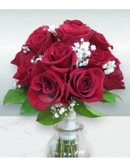 RAMO NOVIA ROSAS ROJAS