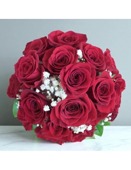 RAMO NOVIA ROSAS ROJAS