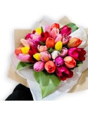 ramo de tulipanes , tulipanes de colores ramo de colores variados tulipanes,
