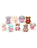 Peluche Animales con Corazón 25 cm | Regalo Amor, San Valentín y Flores