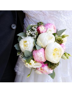 RAMO DE NOVIA CON PEONIAS 2