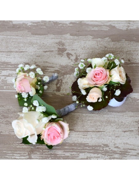PULSERA FLORAL ROSAS MINI