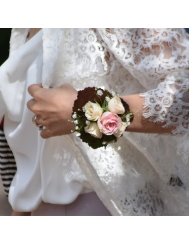 PULSERA FLORAL ROSAS MINI