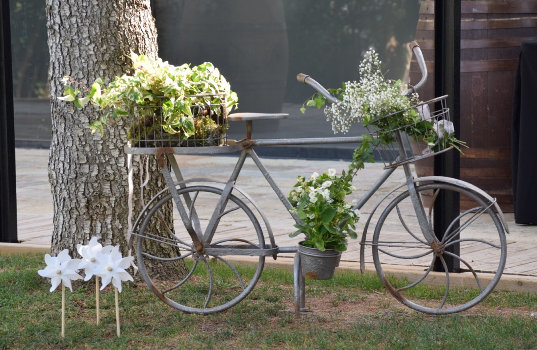 Boda bicicleta con flores 7 de flors